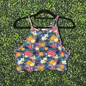 Tropical H&M Crop Top